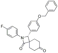 (R)-2-(4-Fluorophenyl)-3-[4-(phenylMethoxy)phenyl]-2-azaspiro[3.5]nonane-1,7-dione CAS#: 194367-70-9