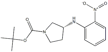 (R)-3-(2-Nitro-phenylaMino)-pyrrolidine-1-carboxylic acid tert-butyl ester CAS#: 1000370-76-2