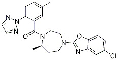 (R)-(4-(5-chlorobenzo[d]oxazol-2-yl)-7-Methyl-1,4-diazepan-1-yl)(5-Methyl-2-(2H-1,2,3-triazol-2-yl)phenyl)Methanone CAS#: 1030377-80-0