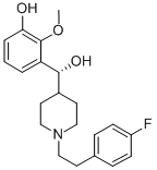 (R)-(+)-ALPHA-(3-HYDROXY-2-METHOXYPHENYL)-1-[2-(4-FLUORO-PHENYL)ETHYL]-4-PIPERIDINE METHANOL CAS#: 189192-18-5