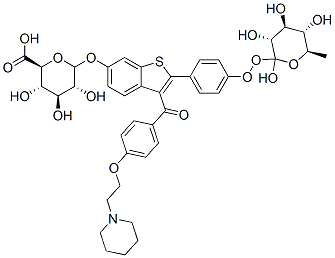 Raloxifene 6,4Bis-b-D-glucuronide CAS#: 182507-20-6