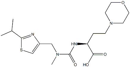 (S)-2-(3-((2-isopropylthiazol-4-yl)Methyl)-3-Methylureido)-4-Morpholinobutanoic acid CAS#: 1004316-92-0