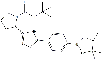 (S)-2-[5-[4-(4,4,5,5-tetramethyl-1,3,2-dioxaborolan-2-yl)phenyl]-1H-imidazol-2-y CAS#: 1007882-12-3