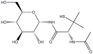 (S)-2-acetaMido-3-Mercapto-3-Methyl-N-((2R,3R,4S,5S,6R)-3,4,5-trihydroxy-6-(hydroxyMethyl)tetrahydro-2H-pyran-2-yl)butanaMide CAS#: 188849-84-5