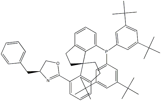 (S)-(-)-7[4(S)-(Benzyl)oxazol-2-yl]-7-di(3,5-di-t-butylphenyl)phosphino-2,23,3tetrahydro-1,1spirobiindane, min. 97%  (Sa,S)-DTB-Bn-SIPHOX CAS#: 1040274-10-9
