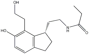 (S)-N-[2-[2,3-Dihydro-6-hydroxy-7-(2-hydroxyethyl)-1H-inden-1-yl]ethyl]propanamide CAS#: 196597-88-3