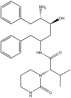 (S)-N-[(2S,4S,5S)-5-Amino-4-hydroxy-1,6-diphenylhexan-2-yl]-3-methyl-2-(2-oxotetrahydropyrimidin-1(2H)-yl)butanamide CAS#: 192726-05-9