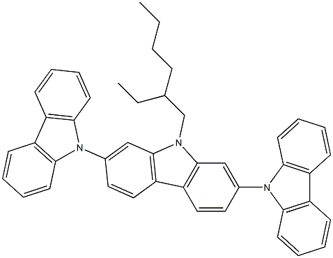 TCz1 , 3,6-bis(carbazol-9-yl)-9-(2-ethyl-hexyl)-9H-carbazole CAS#: 1021423-90-4