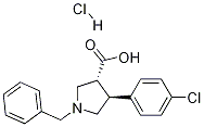 Trans-1-benzyl-4-(4-chlorophenyl)pyrrolidine-3-carboxylic acid-HCl CAS#: 1013117-42-4