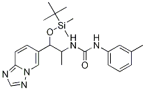 Urea, N-[2-[[(1,1-diMethylethyl)diMethylsilyl]oxy]-1-Methyl-2-[1,2,4]triazolo[1,5-a]pyridin-6-ylethyl]-N'-(3-Methylphenyl)- CAS#: 1043907-98-7