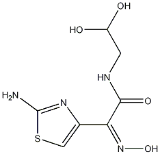 (Z)-2-(2-Aminothiazol-4-yl)-N-(2,2-dihydroxyethyl)-2-(hydroxyimino)acetamide CAS#: 178422-40-7