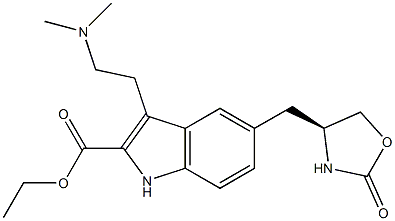 Zolmitriptan Related Compound D (20 mg) ((S)-Ethyl 3-[2-(dimethylamino)ethyl]-5-[(2-oxooxazolidin-4-yl)methyl]-1H-indole-2-carboxylate) CAS#: 191864-24-1