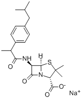 alpha-Methyl-4-(isobutyl) benzyl penicillin sodium CAS#: 196309-77-0