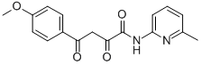 alpha,gamma-Dioxo-4-methoxy-N-(6-methyl-2-pyridinyl)benzenebutanamide CAS#: 180537-61-5