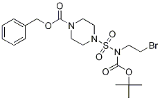 benzyl 4-{[(2-bromoethyl)(tert-butoxycarbonyl)amino]sulfonyl}tetrahydro-1(2H)-pyrazinecarboxylate CAS#: 1017782-70-5