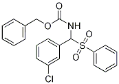 benzyl N-[(3-chlorophenyl)(phenylsulfonyl)methyl]carbamate CAS#: 1017782-73-8