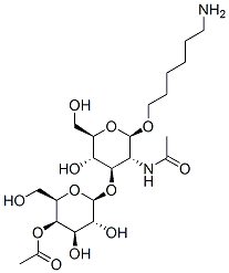 .beta.-D-Glucopyranoside, 6-aminohexyl 2-(acetylamino)-3-O-(4-O-acetyl-.beta.-D-galactopyranosyl)-2-deoxy- CAS#: 184294-01-7