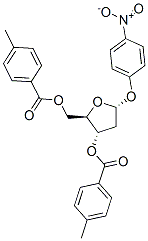 .beta.-D-erythro-Pentofuranoside, 4-nitrophenyl 2-deoxy-, 3,5-bis(4-methylbenzoate) CAS#: 195386-04-0