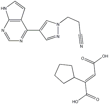 (betaR)-beta-Cyclopentyl-4-(7H-pyrrolo[2,3-d]pyrimidin-4-yl)-1H-pyrazole-1-propanenitrile (2Z)-2-butenedioate CAS#: 1092939-15-5