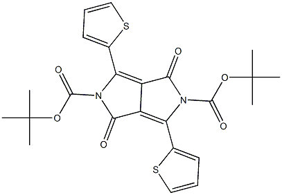 di-tert-butyl 1,4-dioxo-3,6-di(thiophen-2-yl)pyrrolo[3,4-c]pyrrole-2,5(1H,4H)-dicarboxylate CAS#: 1046864-83-8