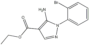 ethyl 5-amino-1-(2-bromophenyl)-1H-pyrazole-4-carboxylate CAS#: 1019009-68-7