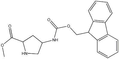 methyl 4-(((9H-fluoren-9-yl)methoxy)carbonylamino)pyrrolidine-2-carboxylate CAS#: 185304-44-3