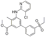 methyl 5-[(3-chloropyridin-2-yl)amino]-3'-(ethylsulfonyl)-4-methylbiphenyl-3-carboxylate CAS#: 1005499-32-0