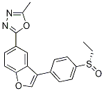s-1,3,4-Oxadiazole, 2-[3-[4-(ethylsulfinyl)phenyl]-5-benzofuranyl]-5-Methyl- CAS#: 1005203-17-7