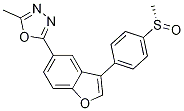 s-1,3,4-Oxadiazole, 2-Methyl-5-[3-[4-(Methylsulfinyl)phenyl]-5-benzofuranyl]- CAS#: 1005203-15-5