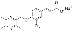 sodiuM (E)-3-(3-Methoxy-4-((3,5,6-triMethylpyrazin-2-yl)Methoxy)phenyl)acrylate CAS#: 1018438-91-9