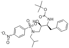 tert-Butyl [(1S,2R)-1-benzyl-2-hydroxy-3-[isobutyl[(4-nitrophenyl)sulfonyl]amino]propyl]carbamate CAS#: 191226-98-9