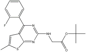 tert-Butyl 2-[4-(2-Fluorophenyl)-6-methylthieno[2,3-d]pyrimidin-2-ylamino]acetate CAS#: 1076199-69-3