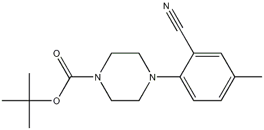 tert-Butyl 4-(2-cyano-4-methylphenyl)piperazine-1-carboxylate CAS#: 1027911-78-9