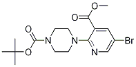 tert-Butyl 4-[5-bromo-3-(methoxycarbonyl)pyridin-2-yl]piperazine-1-carboxylate CAS#: 1000018-22-3