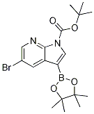 tert-Butyl 5-bromo-3-(4,4,5,5-tetramethyl-1,3,2-dioxaborolan-2-yl)-1h-pyrrolo[2,3-b]pyridine-1-carbo98% CAS#: 1025719-14-5