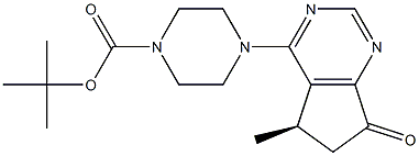 tert-Butyl (R)-4-(5-methyl-7-oxo-6,7-dihydro-5H-cyclopenta[d]pyrimidin-4-yl)piperazine-1-carboxylate CAS#: 1001180-21-7
