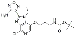 tert-butyl 3-(2-(4-aMino-1,2,5-oxadiazol-3-yl)-4-chloro-1-ethyl-1H-iMidazo[4,5-c]pyridin-7-yloxy)propylcarbaMate CAS#: 1052112-24-9