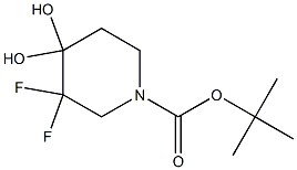 tert-butyl 3,3-difluoro-4,4-dihydroxypiperidine-1-carboxylate CAS#: 1067914-83-3