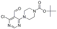 tert-butyl 4-(6-chloro-5-formyl-4-pyrimidinyl)tetrahydro-1(2H)-pyrazinecarboxylate CAS#: 1017782-55-6