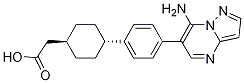 trans-4-[4-(7-Aminopyrazolo[1,5-a]pyrimidin-6-yl)phenyl]cyclohexaneacetic acid CAS#: 1031336-60-3