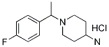 1-[1-(4-Fluoro-phenyl)-ethyl]-piperidin-4-ylaMine hydrochloride, 98+% C13H20Cl2FN2, 分子量 258.77 CAS#: 1185310-22-8