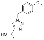 1-{1-[(4-Methoxyphenyl)methyl]-1H-1,2,3-triazol-4-yl}ethan-1-ol CAS#: 1385031-87-7