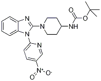 {1-[1-(5-Nitro-pyridin-2-yl)-1H-benzoiMidazol-2-yl]-piperidin-4-yl}-carbaMic acid tert-butyl ester, 98+% C22H26N6O4, 分子量 438.49 CAS#: 1146080-64-9