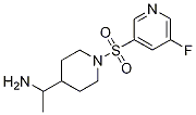 1-(1-(5-fluoropyridin-3-ylsulfonyl)piperidin-4-yl)ethanaMine CAS#: 1274122-74-5