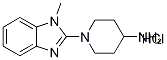 1-(1-Methyl-1H-benzoiMidazol-2-yl)-piperidin-4-ylaMine hydrochloride, 98+% C13H19ClN4, 分子量 266.78 CAS#: 1185319-82-7
