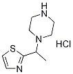 1-(1-Thiazol-2-yl-ethyl)-piperazine hydrochloride, 98+% C9H16ClN3S, 分子量 233.76 CAS#: 1185311-27-6