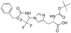 1-[1-[[(benzyloxy)carbonyl]amino]-2,2,2-trifluoroethyl]-N-(tert-butoxycarbonyl)-L-histidine CAS#: 7682-45-3