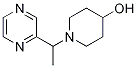 1-(1-(pyrazin-2-yl)ethyl)piperidin-4-ol, 98+% C11H17N3O, 分子量 207.27 CAS#: 1185310-52-4