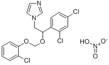 1-(2-((2-Chlorophenoxy)methoxy)-2-(2,4-dichlorophenyl)ethyl)-1H-imidaz ole mononitrate CAS#: 71820-99-0