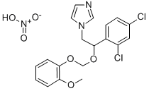 1-(2-(2,4-Dichlorophenyl)-2-((2-methoxyphenoxy)methoxy)ethyl)-1H-imida zole mononitrate CAS#: 71821-33-5